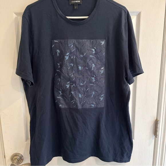 Express Dark Blue Graphic Men's Tee - Picture 1 of 5